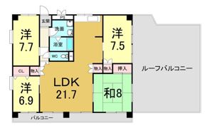 エルベコート東園田の間取り画像