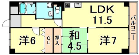 FORUM－レジデンス東園田の間取り画像