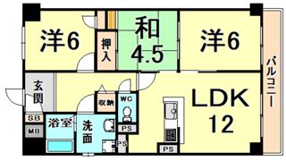 FORUM－レジデンス東園田の間取り画像