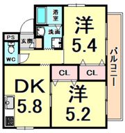 ルネット園田の間取り画像