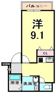 フジパレス立花駅南2番館の間取り画像