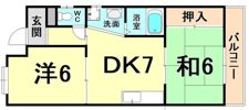 ハイデンス西難波の間取り画像