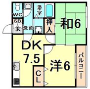 プライム東難波の間取り画像