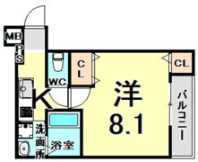 フジパレス東桜木町イーストの間取り画像