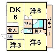 ビレッジハウス常吉1号棟の間取り画像