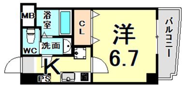 LUXE尼崎WESTの間取り画像