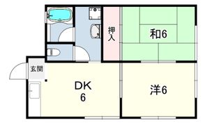 ムロヤハイツの間取り画像