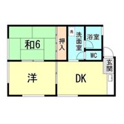 ムロヤハイツの間取り画像