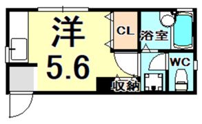 フローレス杭瀬の間取り画像