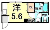 フローレス杭瀬の間取り画像