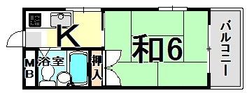 木谷ハイツの間取り画像