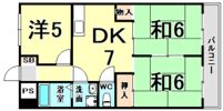 橋本第2マンションの間取り画像