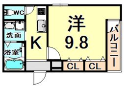 フジパレス阪急園田駅東II番館の間取り画像