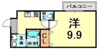 フジパレス尼崎城南の間取り画像