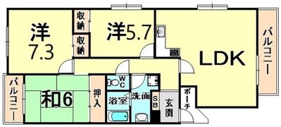 メゾンサンストリームの間取り画像