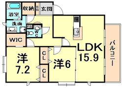 DAIKENN武庫之荘 オストの間取り画像