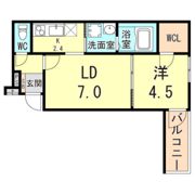 フジパレス尼崎西浦公園3番館の間取り画像