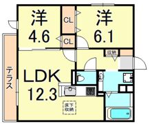 Serendipity武庫之荘の間取り画像