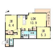 CALME尼崎の間取り画像