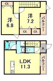 VIVACE西難波の間取り画像
