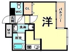 キャピトル尼崎駅前の間取り画像