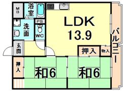 ラポール武庫之荘の間取り画像