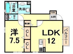 ホープフルコーポの間取り画像