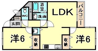 ベルトピア武庫之荘Iの間取り画像