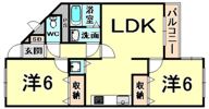 ベルトピア武庫之荘Iの間取り画像