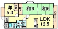 ユーコート武庫之荘の間取り画像