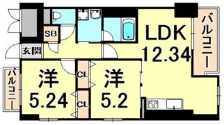 ディアコート野村の間取り画像