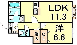 カーム ヴィラの間取り画像