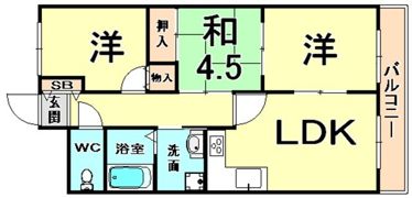 リビーナ東なにわの間取り画像