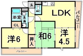 サウスフレアの間取り画像