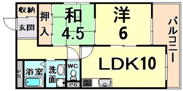 セレニティ武庫之荘の間取り画像