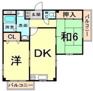 メゾンドゥフレールの間取り画像