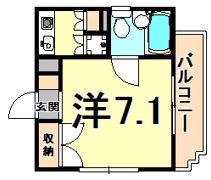 ゼンマンションの間取り画像