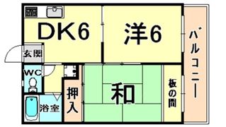 武庫川アプローズの間取り画像