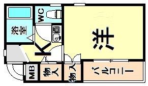 シャルマンフジ出屋敷壱番館の間取り画像