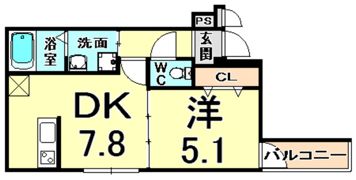 フジパレス西本町の間取り画像