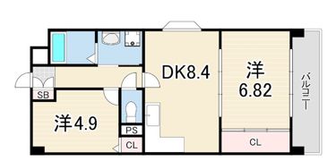 バスタの間取り画像
