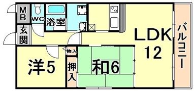 メゾンカルムの間取り画像