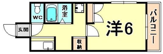 きゃぴたる北浜の間取り画像