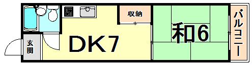 大庄ハイツの間取り画像