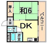竹馬ビルの間取り画像