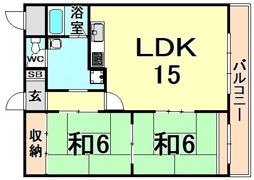 飛鳥グランドパレスの間取り画像