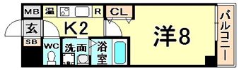 シティフラット尼崎の間取り画像