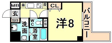 シティフラット尼崎の間取り画像