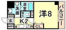 シティフラット尼崎の間取り画像