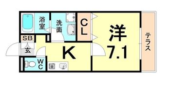 アクシリア尼崎の間取り画像